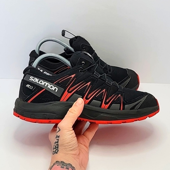 Salomon Shoes - Salomon | XA Pro CS black/red trail running sneakers | WMS 8.5/MENS 7